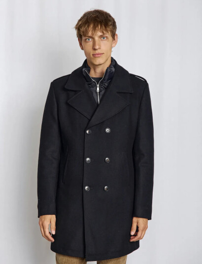 Bruun & Stengade Bs Nelson Slim Fit Coat - Navy - M