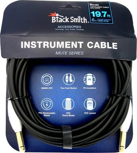 BlackSmith MSIC-STS6 Mute Gitarkabel 6 m