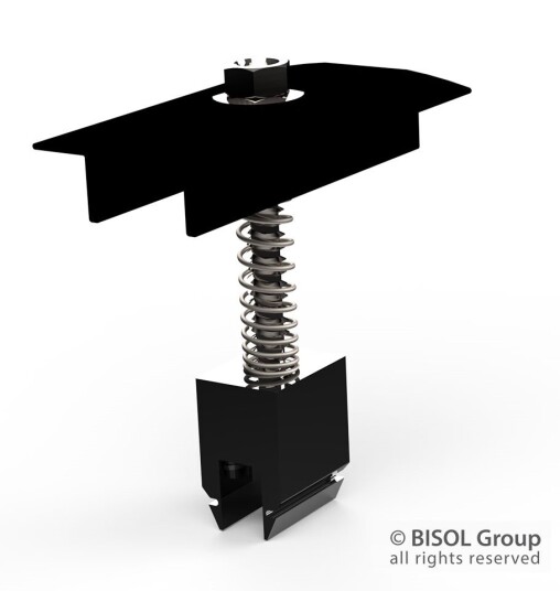 Bisol EasyMount Black Middle Clamp 35mm