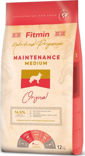 Fitmin Tørrfôr Program Medium Mainentance 2 X 12 kg