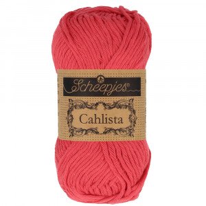Scheepjes Cahlista Garn Unicolor 516 Candy Apple