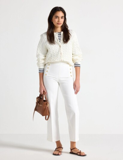 Lindex Wide Trousers With Cropped Length Gold 42 Lindex Wide Trousers With Cropped Length Gold 42