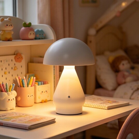 Oppladbar LED bordlampe Hvit Ø15cm 22cm høy touch dimbar 3 i 1 IP20 innendørs Dimbar : Dimmer innebygd Kulør : 3 i 1