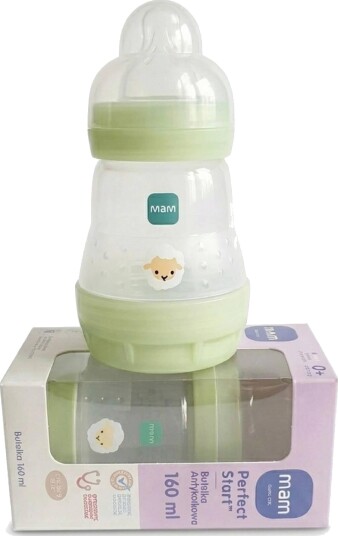 Mam Perfect Start Antikolikkflaske 160ml Grønn