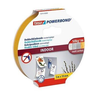 tesa Powerbond Indoor 5 m x 19 mm