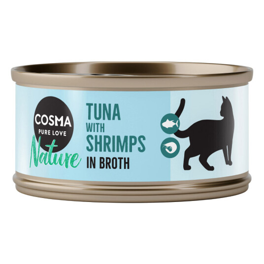 Cosma Nature 6 x 70 g - Tunfisk & reker