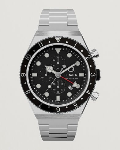 Timex Time Zone Chronograph 40mm Black Dial