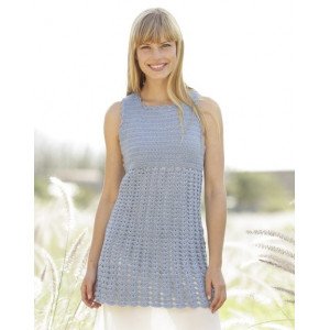 Peaceful Mind by DROPS Design Tunika Hekleoppskrift str . S XXXL Small
