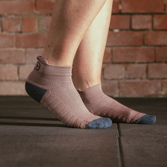 Sbd Apparel Serenity Trainer Socks Ash Rose/Midnight Teal Large