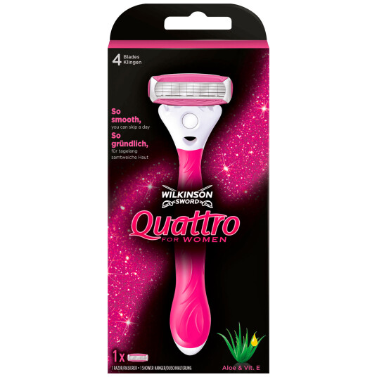 Wilkinson Quattro Dame Barberhøvel Rosa