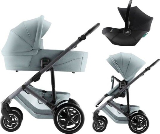 Britax Römer Smile 5Z Barnevogn Med Bilstol Baby-Safe Core - Style Harbour Blue