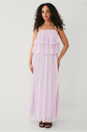 Vila - Chiffonkjole viChiffan Singlet Pleat - Rosa