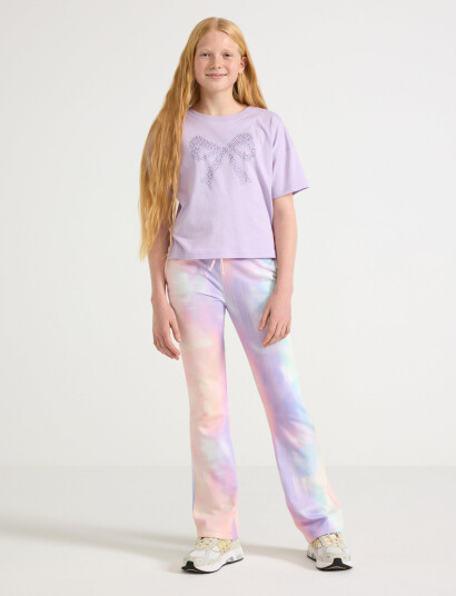 Lindex Trouser Wide Leg Jogger Pink 170