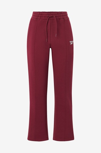 Reebok Performance Sweatpants Brielle Pintuck Open Hem Rød