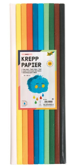 Folia Kreppapir 10 ruller 50x200 cm Basic