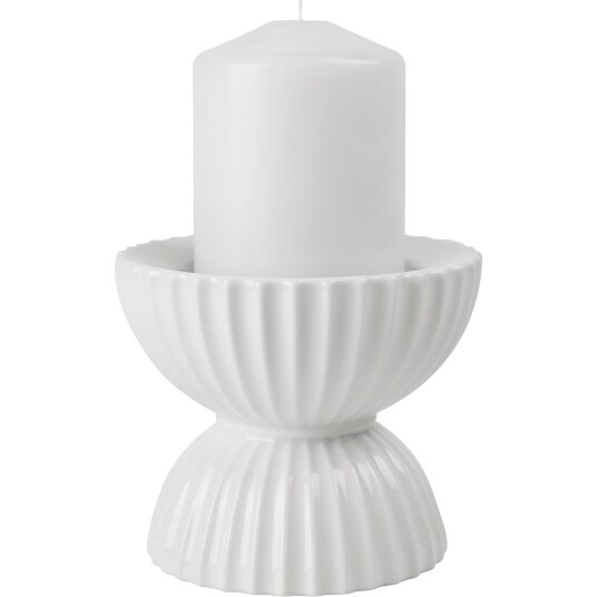 Lyngby Tura Lysestake for Kubbelys Ø11,5 cm Hvit