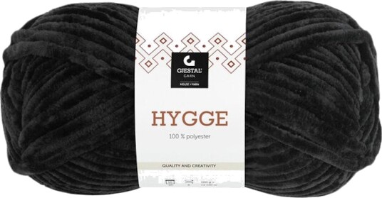 Gjestal Garn Hygge Sort 2102, 100g Gjestal Garn Hygge Sort 2102, 100g