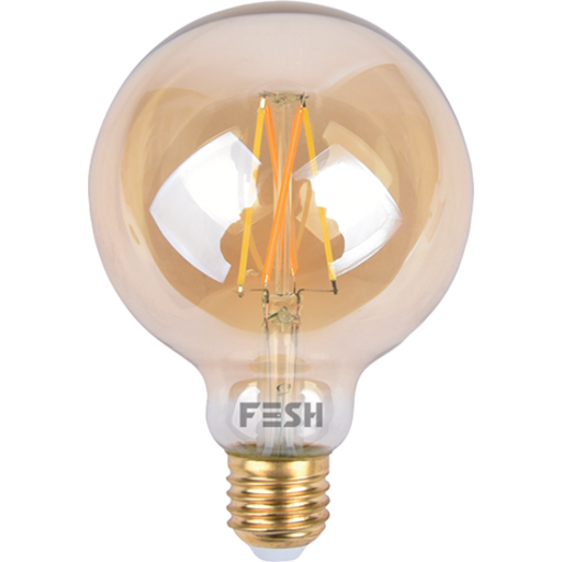 Foss Europe 6 stk Fesh Smart Home LED globepære E27 Ø125 mm amber Foss Europe 6 stk Fesh Smart Home LED globepære E27 Ø125 mm amber