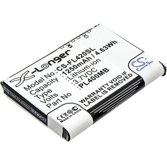 Fujitsu - Siemens Loox 410 batteri (1250 mAh 3.7 V, Sort) Fujitsu - Siemens Loox 410 batteri (1250 mAh 3.7 V, Sort)