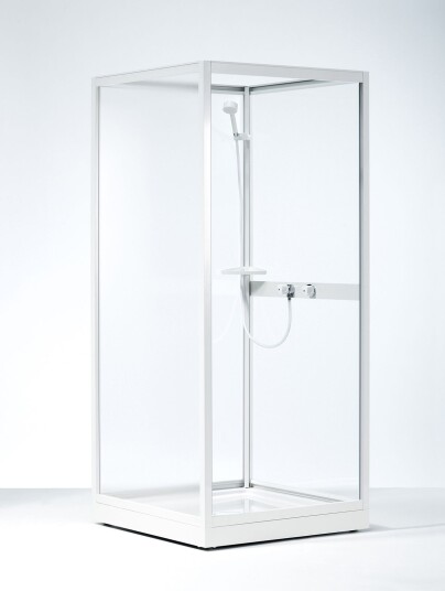 Contura Next NK 79 VS Dusjkabinett hvit, i styren 700x900 mm, Baderom