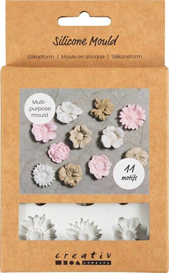Diverse Silikoneform Marguerit H: 0.5 cm L: 2-2.5 cm 1 stk