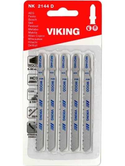 Viking Jigsaw Blades 2144D cards of 5