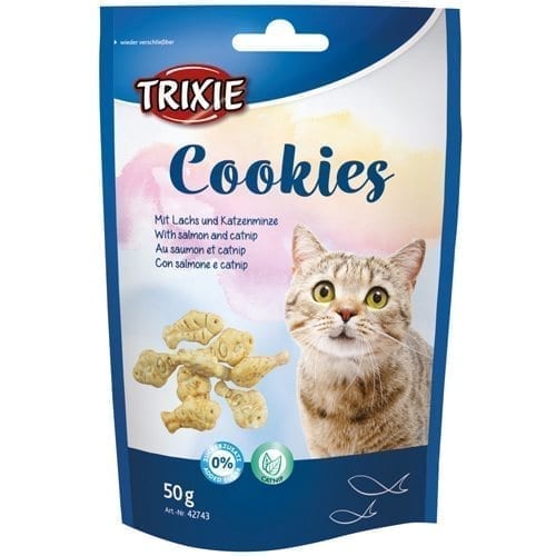 Trixie Kjeks med Laks og Catnip 50 g