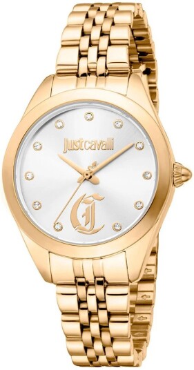 Just Cavalli Dameklokke JC1L309M0055 Glam Chic Sølvfarget/Gulltonet Just Cavalli Dameklokke JC1L309M0055 Glam Chic Sølvfarget/Gulltonet
