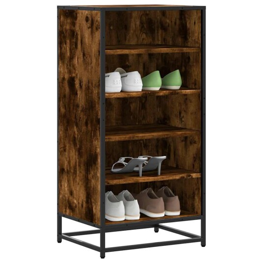 Skohylle røkt eik 48x38x97,5 cm konstruert tre 8721102842658 Skohylle røkt eik 48x38x97,5 cm konstruert tre 8721102842658