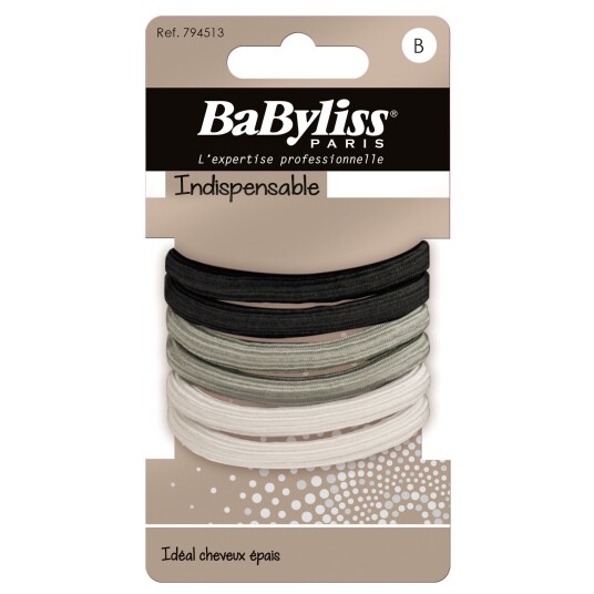 BaByliss Paris Accessories Indispensable 794513 Thick Elastics 6 stk BaByliss Paris Accessories Indispensable 794513 Thick Elastics 6 stk