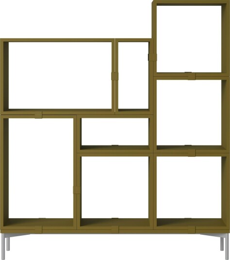 Stacked Configuration 5 Bokhylle Mørkegrønn