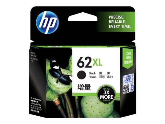 Hp 62Xl - 12 Ml - Høy Ytelse - Svart - Original - Blekkpatron - For Envy 55Xx 56Xx 76Xx Officejet 200 250 57Xx 8040
