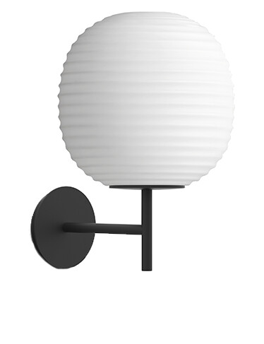 NEW WORKS Lantern Vegglampe Sort Ramme Liten Ø20 NEW WORKS Lantern Vegglampe Sort Ramme Liten Ø20