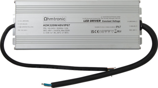 Ansell Lighting utendørs LED driver 48V 320W