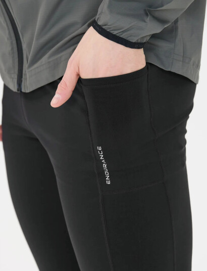 Endurance Strong M 3/4 Run Tights - Black - XXL