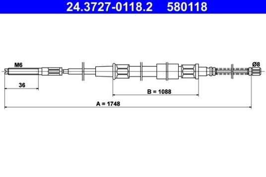 Bremsewire ATE 24.3727 0118.2