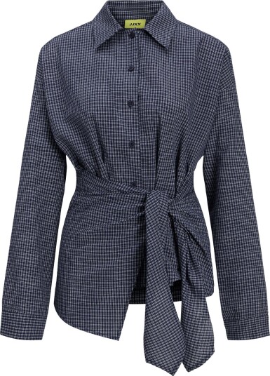 JJXX Jxviola Poplin Ls Wrap Tie Shirt Wvn Navy XL
