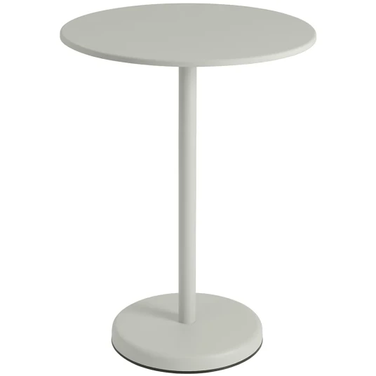 Muuto Linear Steel Barbord Ø70 h: 95 cm Grey Muuto Linear Steel Barbord Ø70 h: 95 cm Grey