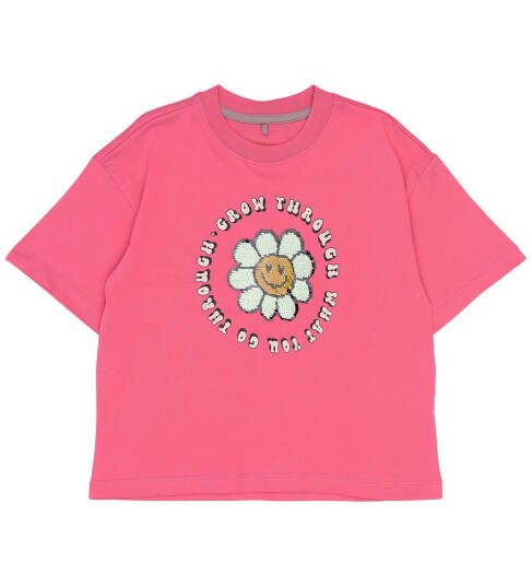 The New Tnskye Os S_S Tee Pink 122/128 The New Tnskye Os S_S Tee Pink 122/128