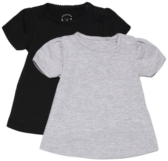 Luca &  Lola Emily Topp 2-pack Grey Melange/Anthracite 98-104