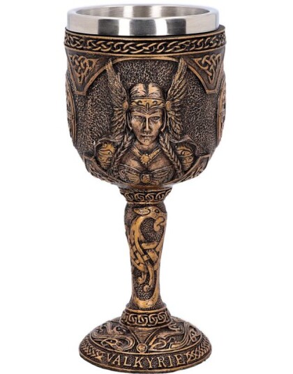 Valkyrie Goblet Bronsefarget Drikkebeger 17 cm