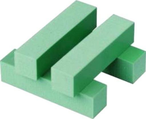Vibrasjonsdemper green 25x25x110 mm