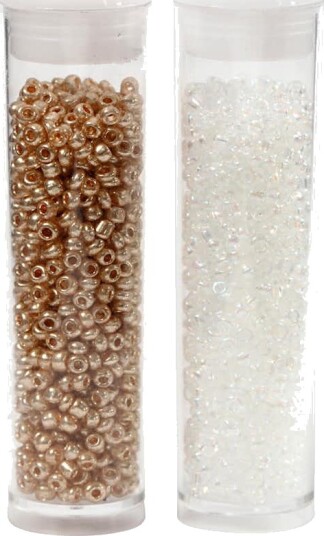 Rocaillesperler Creativ Company D17 mm Str 15/0 Hullstr 0,5 0,8 mm 2x7 g/1 Pk