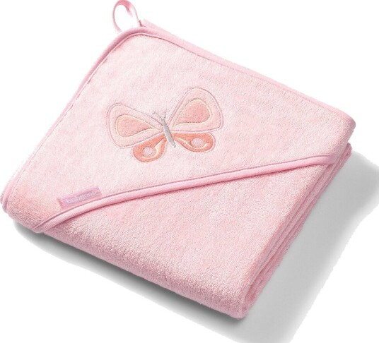 BabyOno 34604 Bambus Babyhåndkle med hette - 100x100cm - Rosa