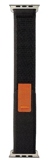 Hurtel Apple Watch (38/40/SE/41MM) Borrelås Smartwatch Reim i Stoff – Svart