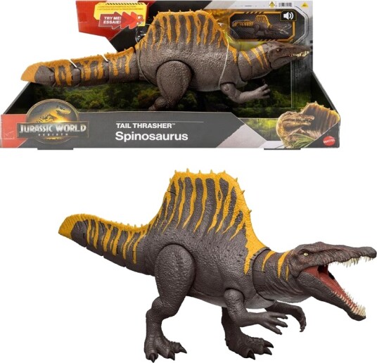 Jurassic World Spinosaurus Tail Thrasher Dinosaur Figur med Lydeffekter Jurassic World Spinosaurus Tail Thrasher Dinosaur Figur med Lydeffekter