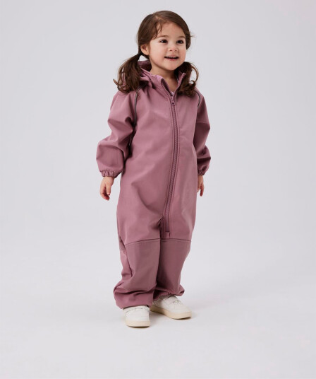 Name It Alfa Softshell Suit Solid Lilla 86