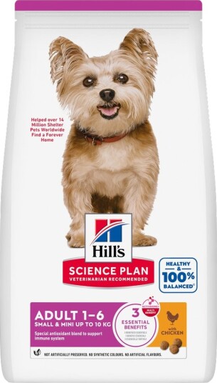 Hill'S Science Plan Adult 1-6 Small & Mini Med Kylling 2 X 6 kg