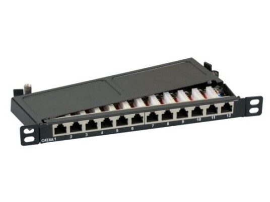 Efb Elektronik 37738.12 Cat6a Grå Rackmontering 0.5U