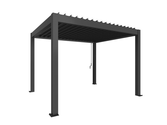 Biohort Pergola størrelse 3,5 x 3 metallic mørkegrå